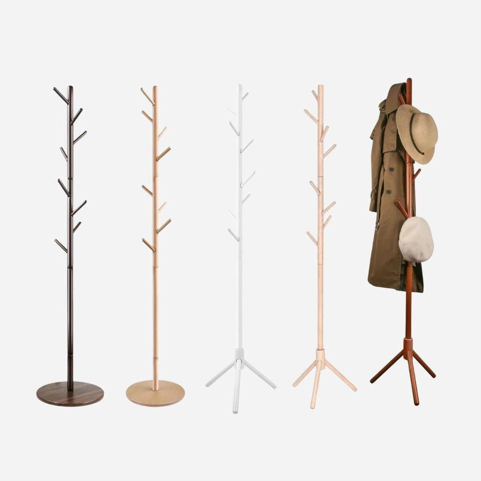 Portemanteau bois massif réglable en hauteur - un rangement efficace et élégant - Aéraly