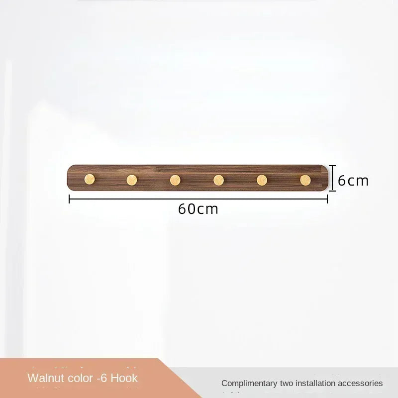 Portemanteau mural bois crochets entrée - Accrochez vos vêtements avec style ! C 6 Crochets