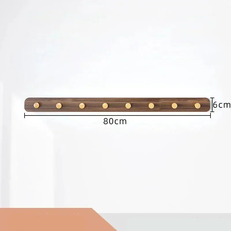 Portemanteau mural bois crochets entrée - Accrochez vos vêtements avec style ! C 8 Crochets