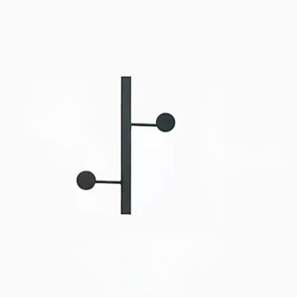 Porte manteau mural moderne pour vêtements 2 Crochets- Noir / 1 PCS