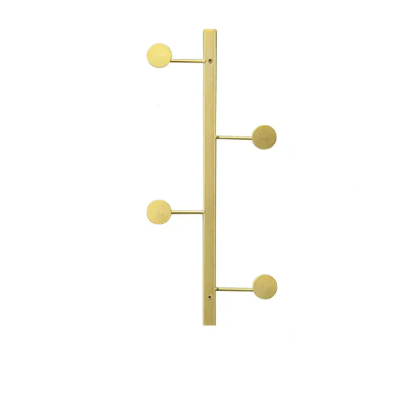 Porte manteau mural moderne pour vêtements 4 Crochets- Or / 1 PCS