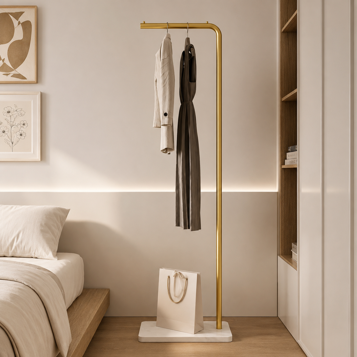 Moderne skandinavische Kleiderständer Metall Anzug Accessoires Schlafzimmer