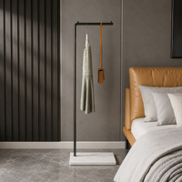 Modern Scandinavian metal coat rack suit accessories bedroom