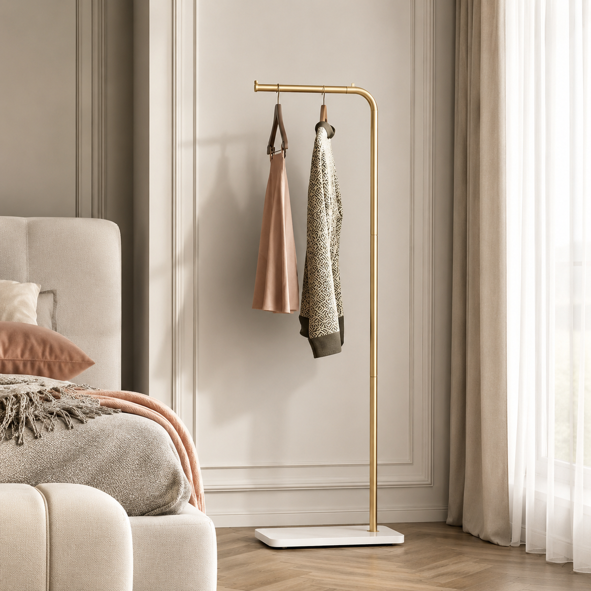 Moderne skandinavische Kleiderständer Metall Anzug Accessoires Schlafzimmer