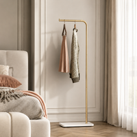 Modern Scandinavian metal coat rack suit accessories bedroom