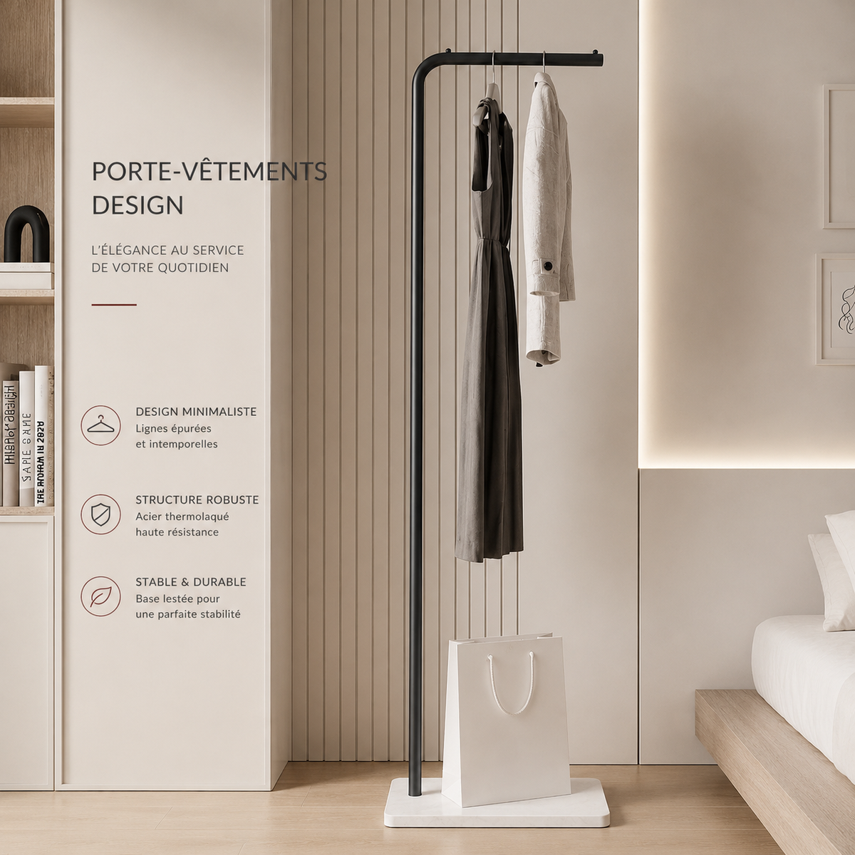 Moderne skandinavische Kleiderständer Metall Anzug Accessoires Schlafzimmer