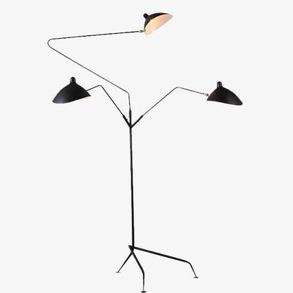 Lampadaire design industriel bras multiples BAGLIORE