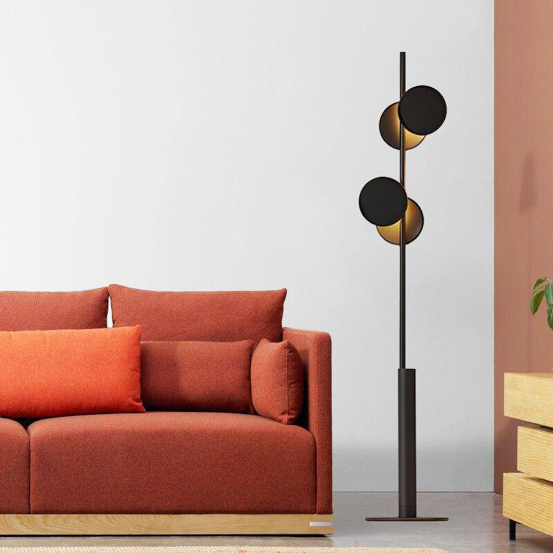 Lampadaire LED design formes circulaires métal ORBIS