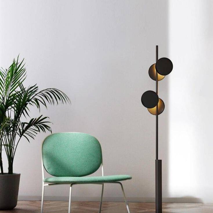 Lampadaire LED design formes circulaires métal ORBIS