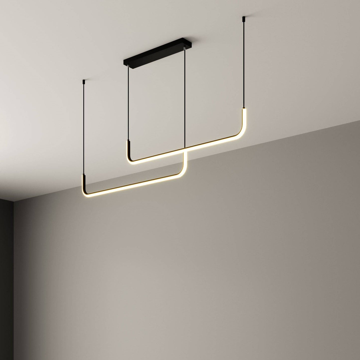 Suspension design moderne LED profil aluminium LAMA