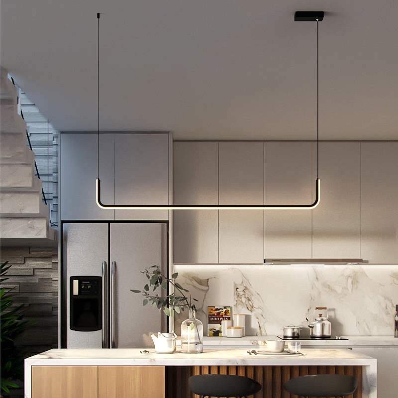 Suspension design moderne LED profil aluminium LAMA