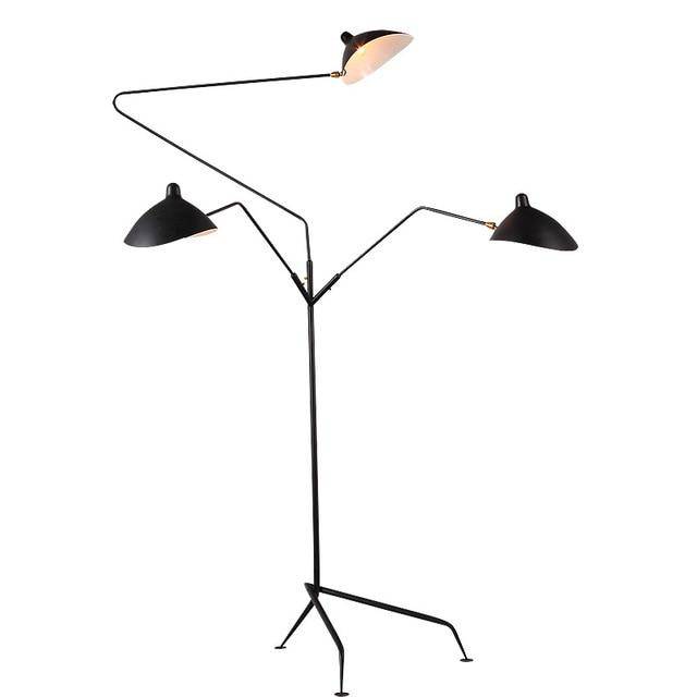 Lampadaire design industriel bras multiples BAGLIORE