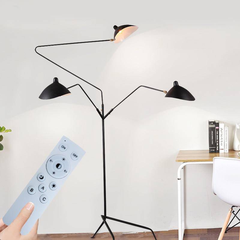 Lampadaire design industriel bras multiples BAGLIORE