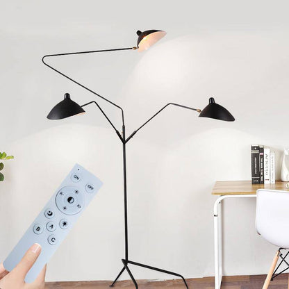 Lampadaire design industriel bras multiples BAGLIORE
