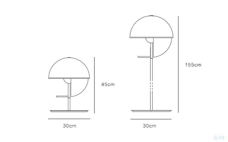 Lampadaire LED design boule lumineuse interchangeable SFERA
