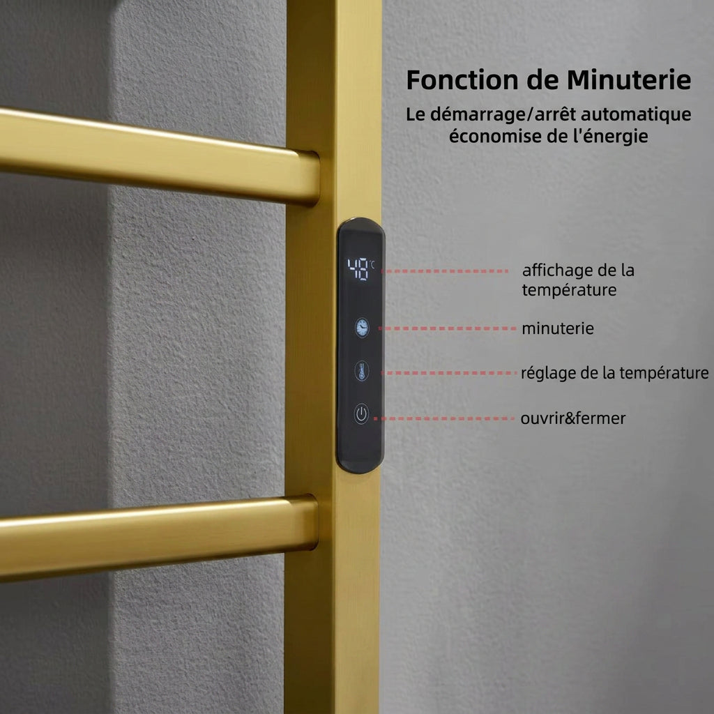 Radiateur Seche Serviette Salle de Bain Électrique 120W Tactile - Aeraly