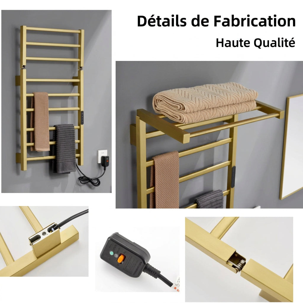 Radiateur Seche Serviette Salle de Bain Électrique 120W Tactile - Aeraly