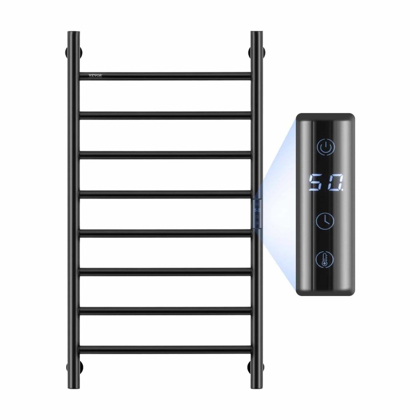 Radiateur Sèche serviettes chauffant mural avec minuterie et LED