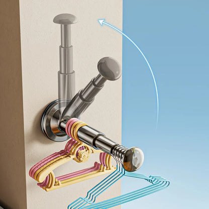 Range cintre télescopique mural