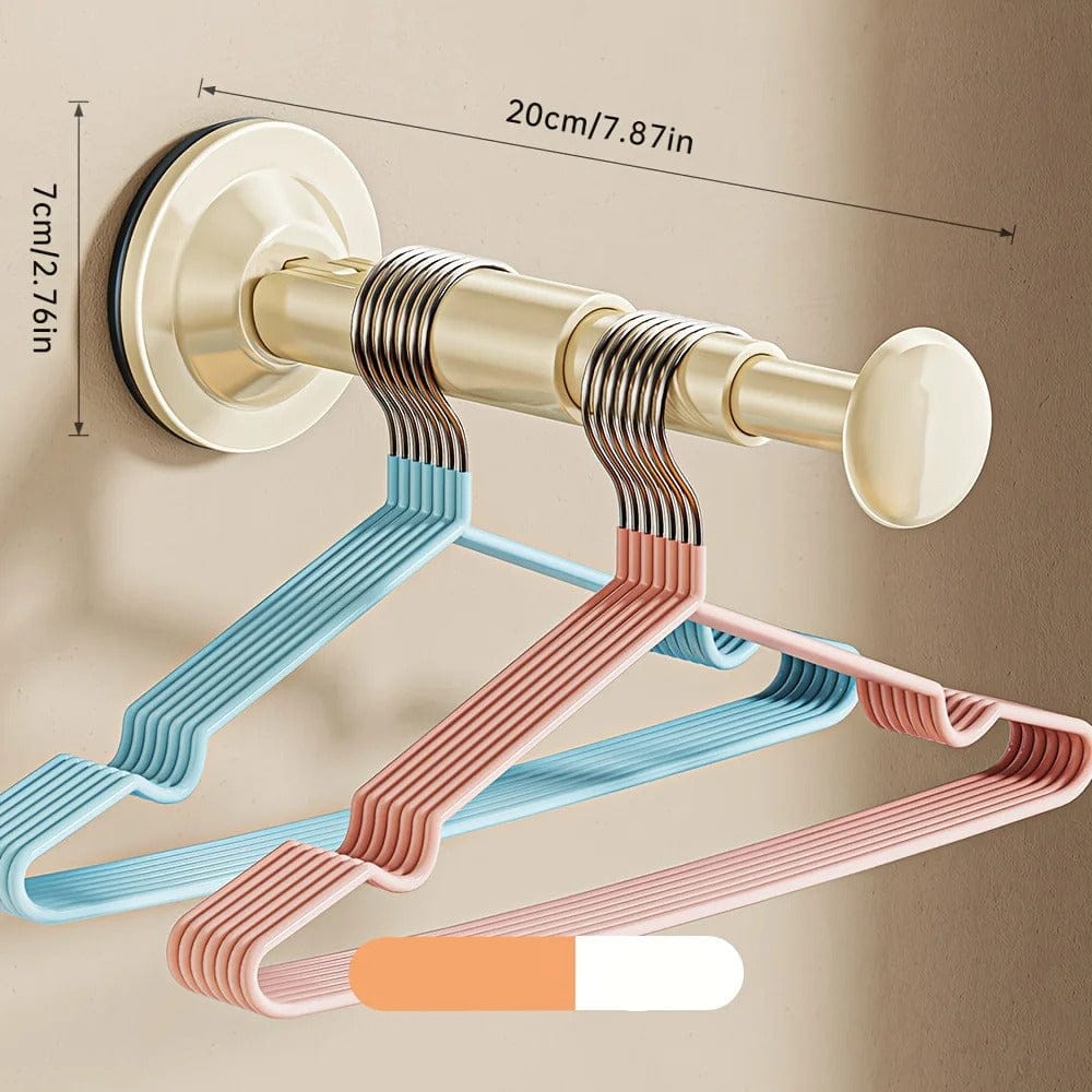 Range cintre télescopique mural