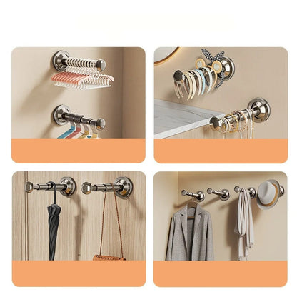 Range cintre télescopique mural