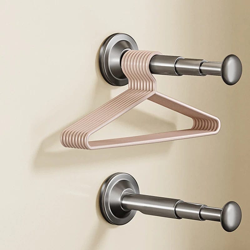 Range cintre télescopique mural 2 Noir