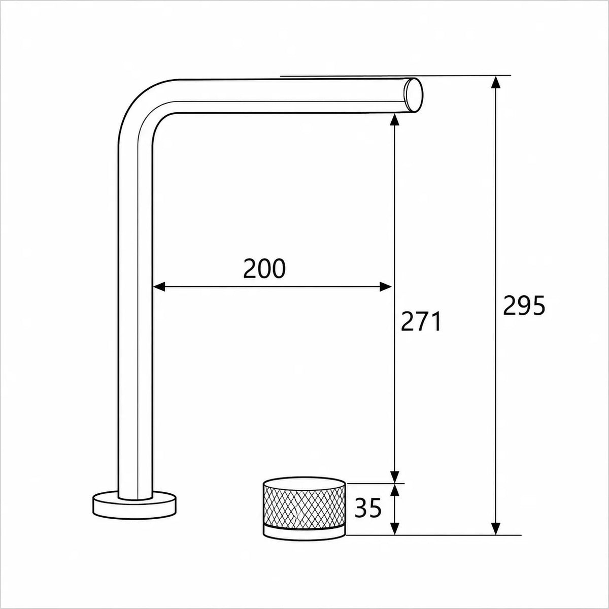 BETULLA - Robinet de Lavabo Sur Plan