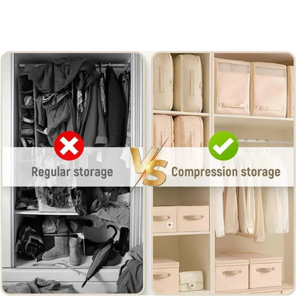 Sac compression couette vêtements gain place