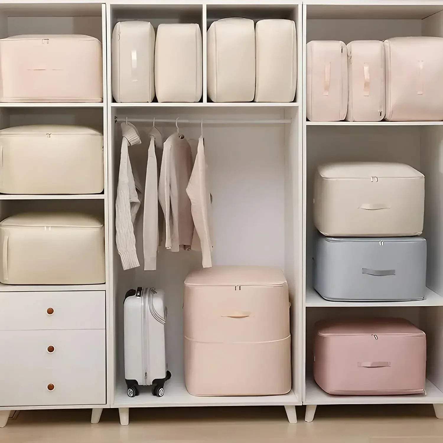 Sac compression couette vêtements gain place