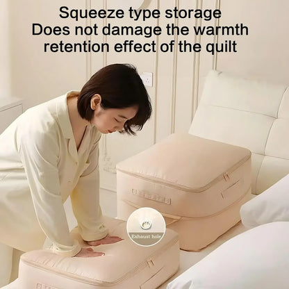 Sac compression couette vêtements gain place