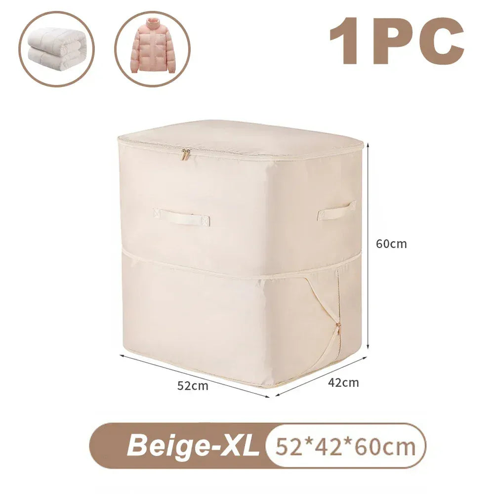 Sac compression couette vêtements gain place XL-Beige-1 PCS