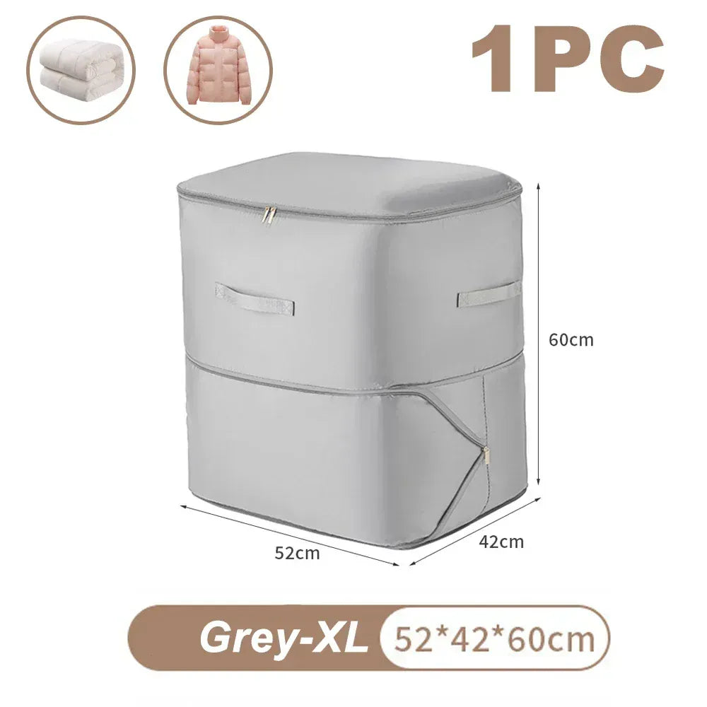 Sac compression couette vêtements gain place XL-Gris-1 PCS