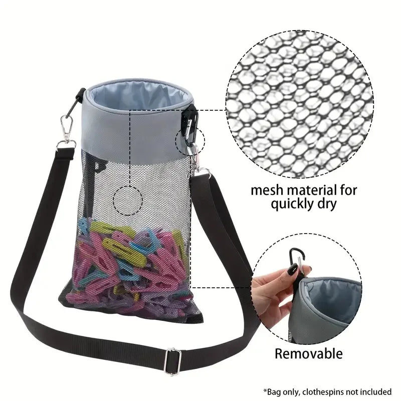 Sac de rangement pour pinces à linge pratique - Aéraly