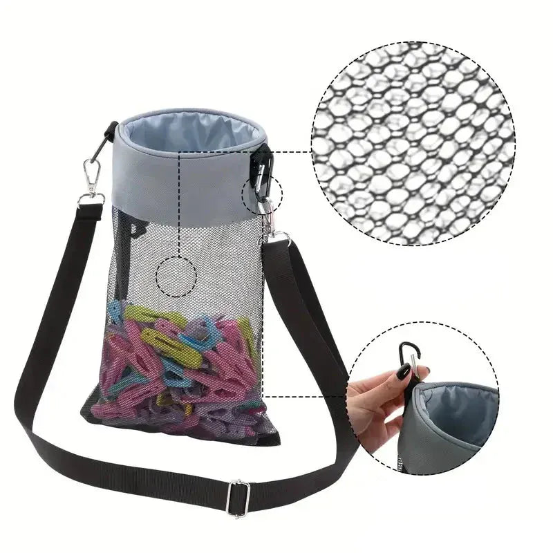 Sac de rangement pour pinces à linge pratique
