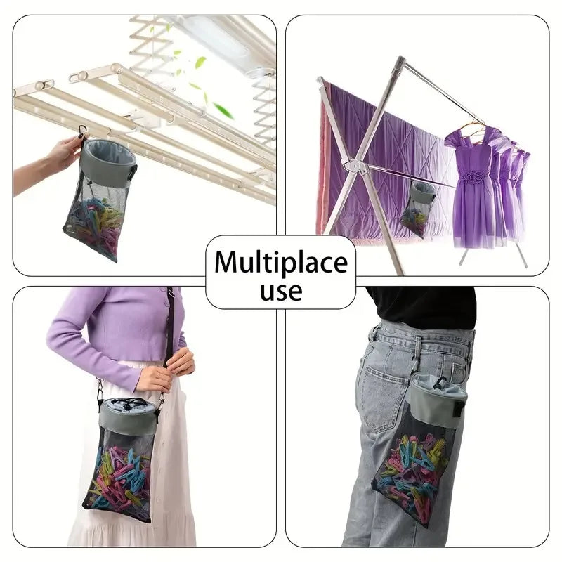 Sac de rangement pour pinces à linge pratique - Aéraly