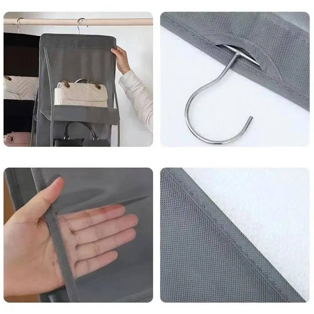 Sac de rangement suspendu pour sac à main en tissu non tissé - Aeraly