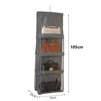 Sac de rangement suspendu pour sac à main en tissu non tissé Gris Aeraly