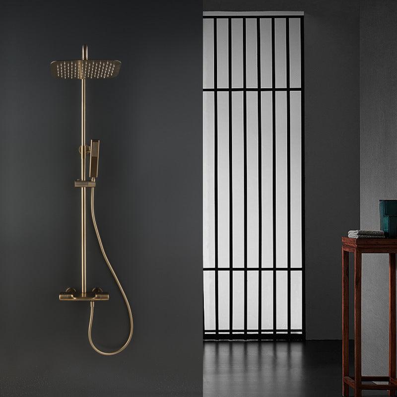 Colonne de douche duo finitions dorées