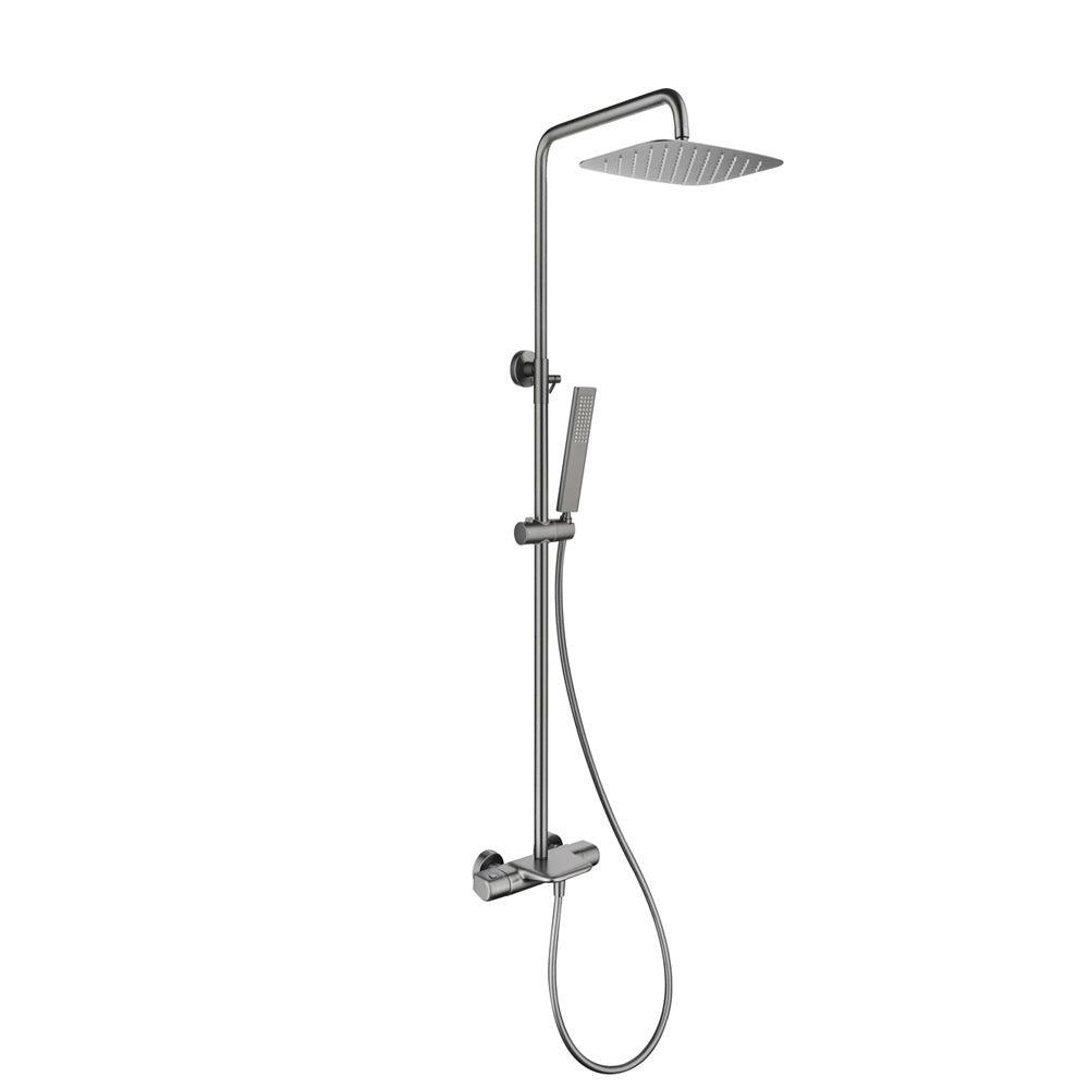 Colonne de douche duo finitions dorées