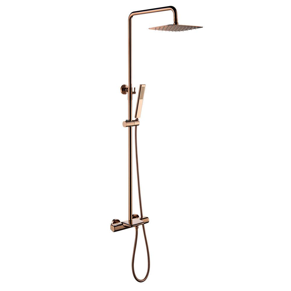 Colonne de douche duo finitions dorées