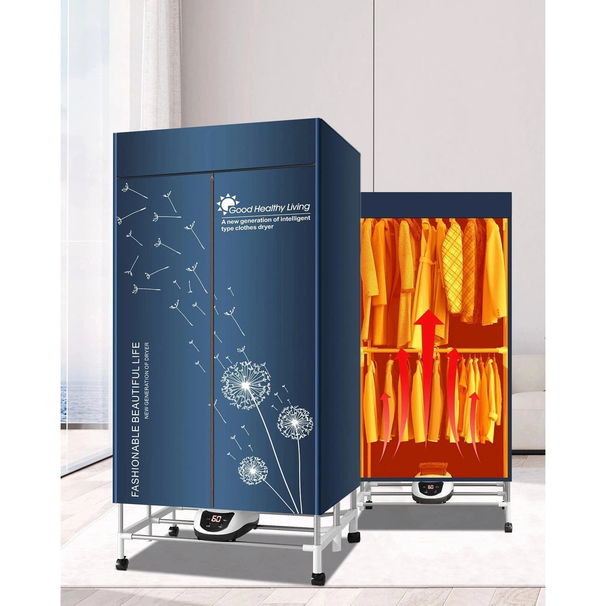 Sèche-linge électrique portable 1500W grande capacité - Aéraly