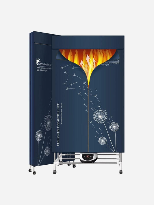 Sèche-linge électrique portable 1500W grande capacité Bleu