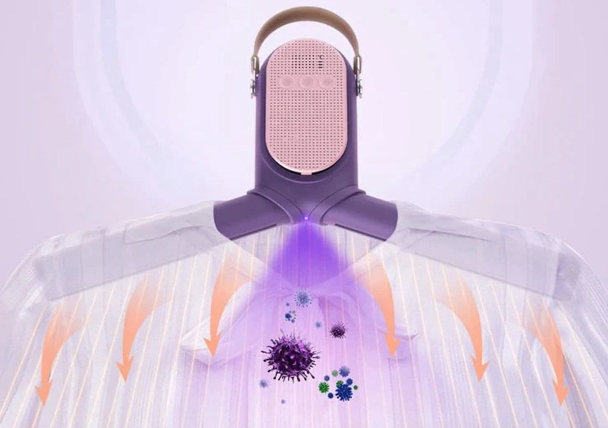 sèche-linge portable pliable chauffant Violet