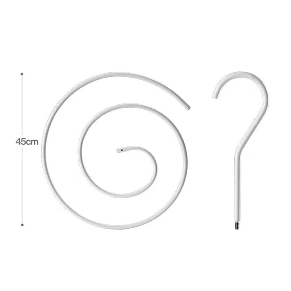 MOD 1/2pcs Round Spirals Sheet Hanger Quilt Sheet Sheet Hangers Multi-Functional Balcony Rotating Spirals Drying Rack For Clothes