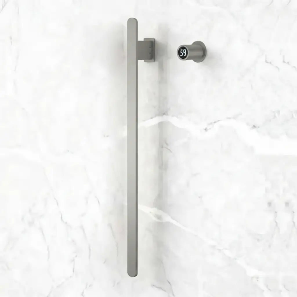 Sèche-Serviette Chauffant Mural 1 Barre 80W WiFi | Inox IPX4 | 6 Finitions - Aeraly