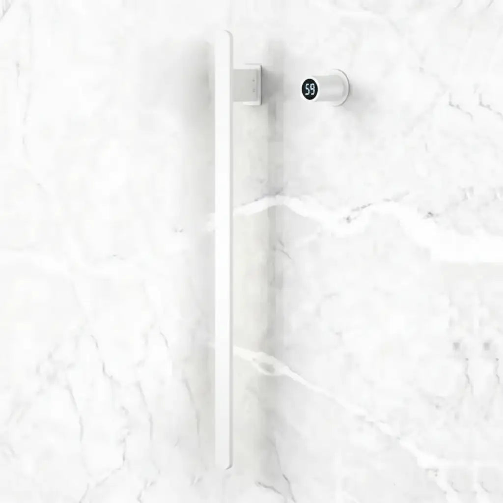Sèche-Serviette Chauffant Mural 1 Barre 80W WiFi | Inox IPX4 | 6 Finitions - Aeraly
