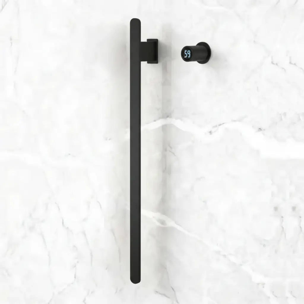 Sèche-Serviette Chauffant Mural 1 Barre 80W WiFi | Inox IPX4 | 6 Finitions - Aeraly