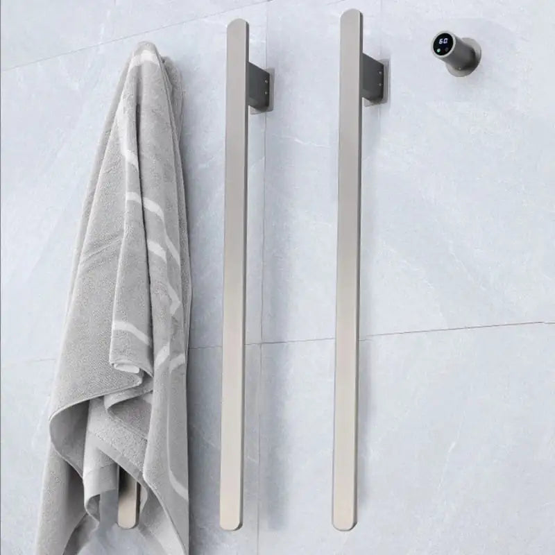 Sèche-Serviette Chauffant Mural 3 Barres 110W WiFi | Inox IPX4 | 6 Finitions - Aeraly
