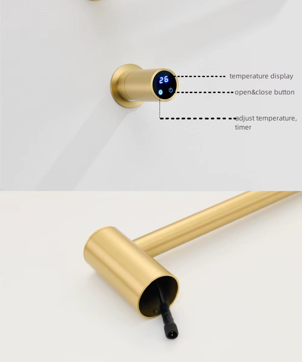 Sèche-serviette design électrique mural – Chauffage intelligent