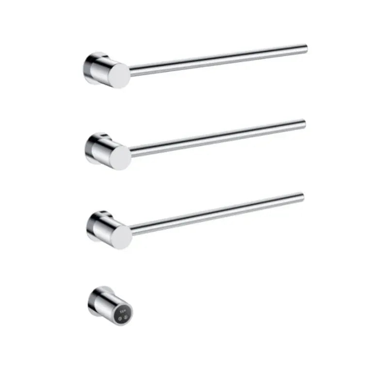 Sèche-serviette design électrique mural – Chauffage intelligent 220V / 3 Chrome brillant